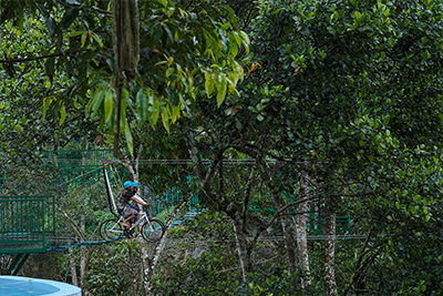 sky cycling in Munnar